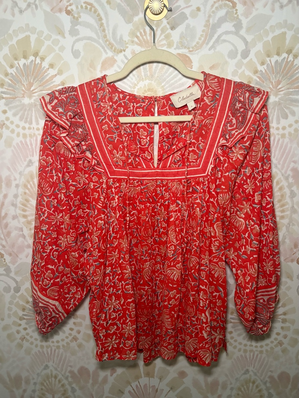 Cleobella Mylah Blouse in Fan Block Print | Small